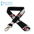 Free sample custom design your own embossed logo printing school neck strap lanyard with badge reel